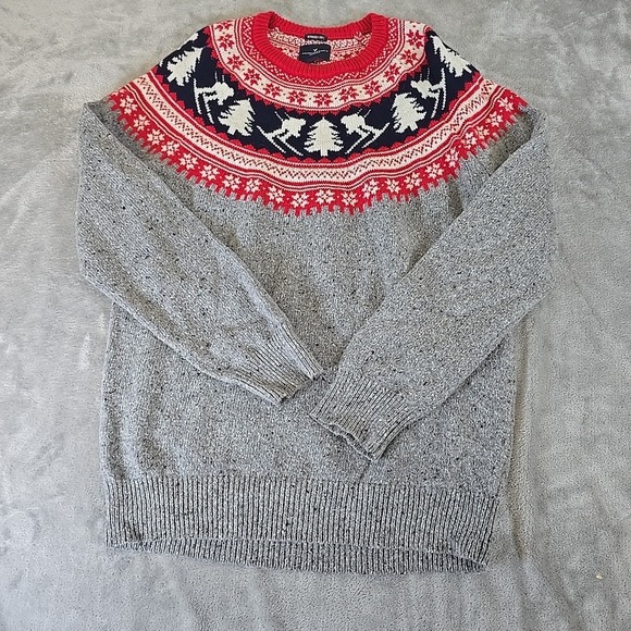 American Eagle Outfitters Sweater Mens Large Tall‎ Gray Seriously Soft Casual - Picture 1 of 6